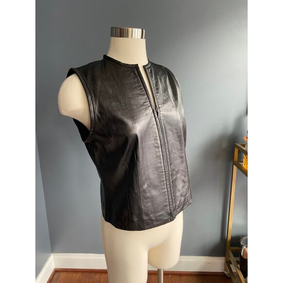 Genuine leather vest from the 90’s - Picture 6 of 8